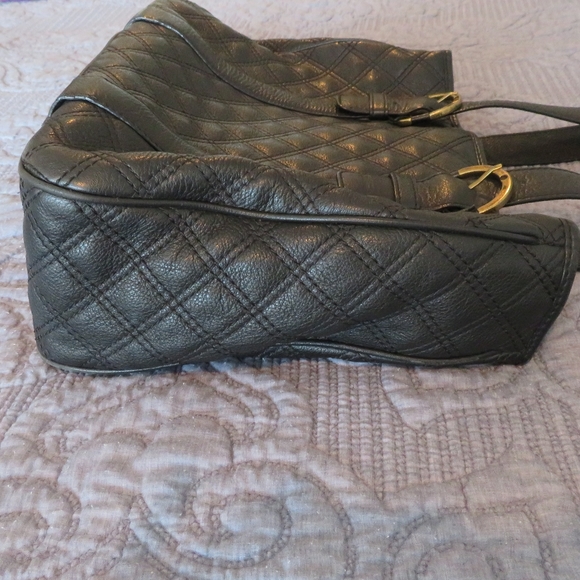 Michael Kors black leather quilted tote bag - Picture 6 of 12